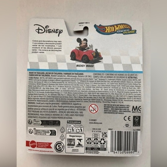 Mattel Hot Wheels Racer Verse: Disney's Mickey Mouse Die-Cast Car - BRAND NEW! - Picture 3 of 3